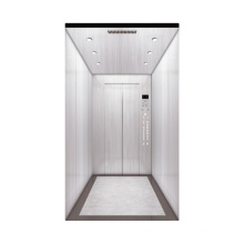 Passenger Lift with hairline stainless steel cabin with factory EXW price
